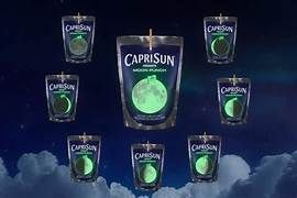Glow-in-the-dark pouches from Capri Sun mark Total Lunar Eclipse in USA