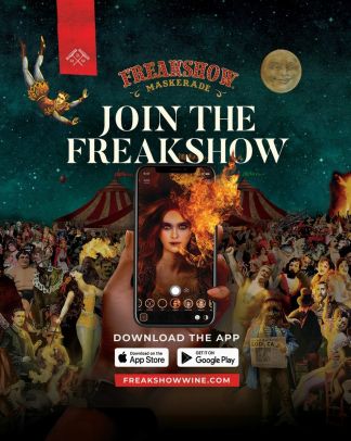 Join the Freakshow says new AR wine label app!