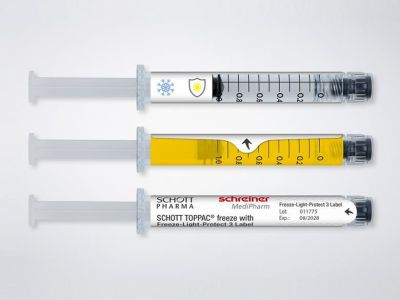 New syringe and label combine to protect vaccines at -100 °C